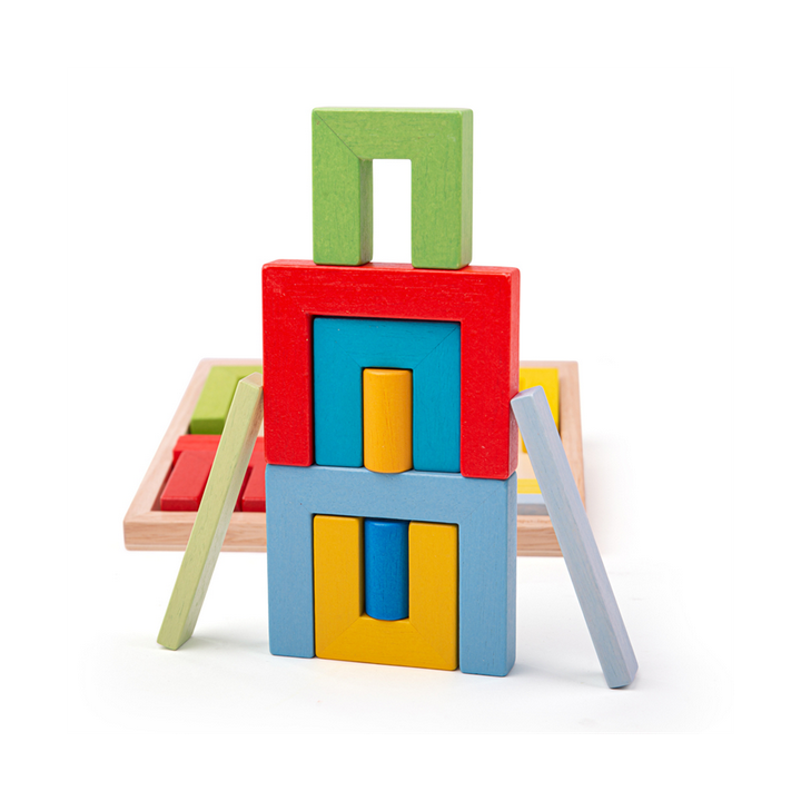 Bigjigs Toys Dřevěné skládací tvary