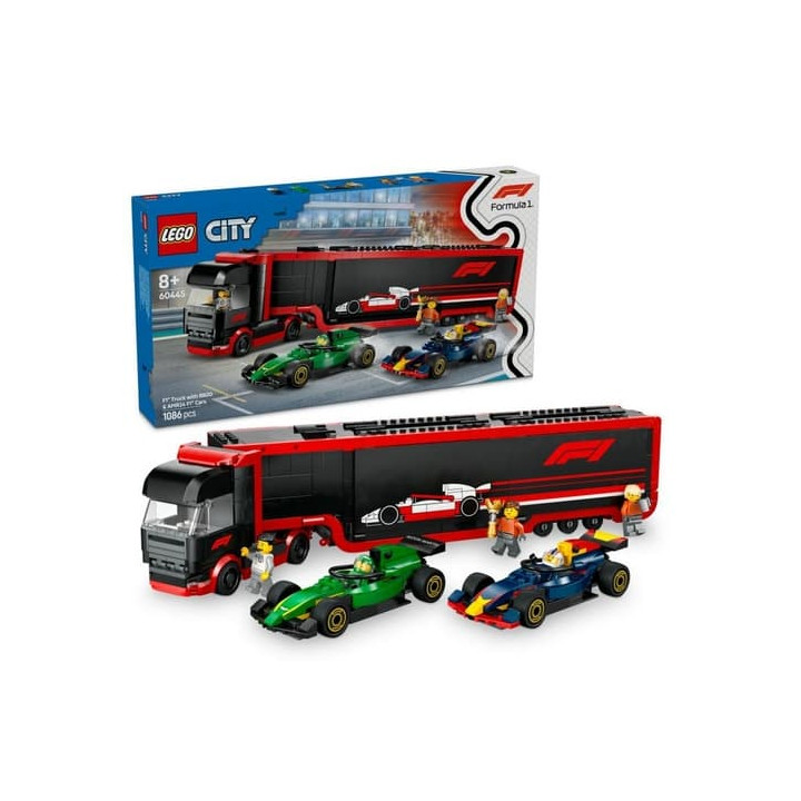 Lego City 60445 Kamion F1® s vozy F1® RB20 a AMR24
