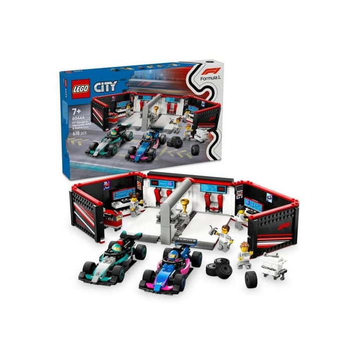 Lego City 60444 Garáž F1® a vozy Mercedes-AMG a Alpine
