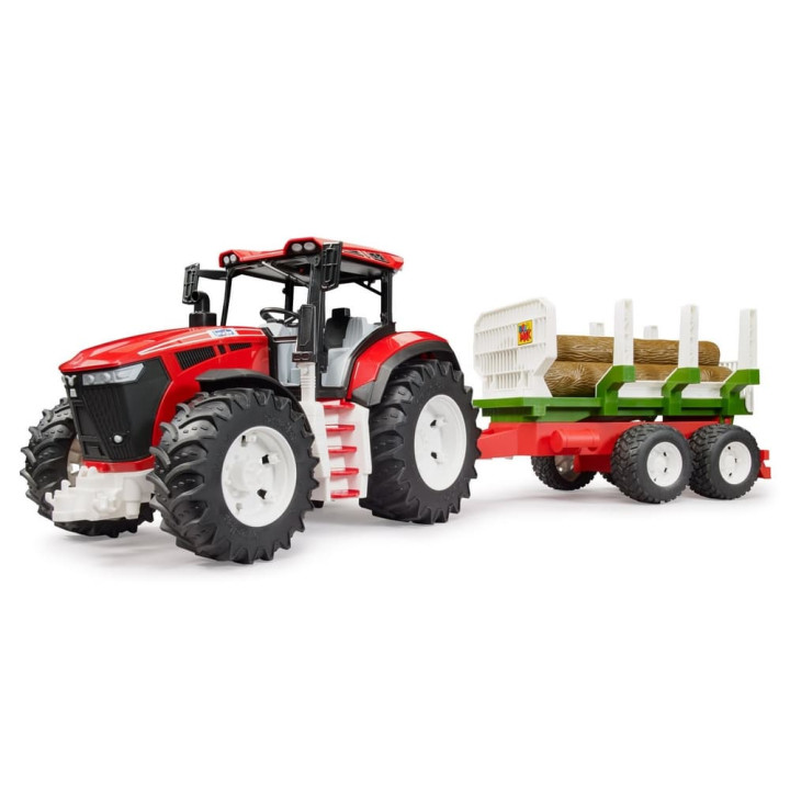 Bruder 3453 ROADMAX traktor s vyvážecím přívěsem