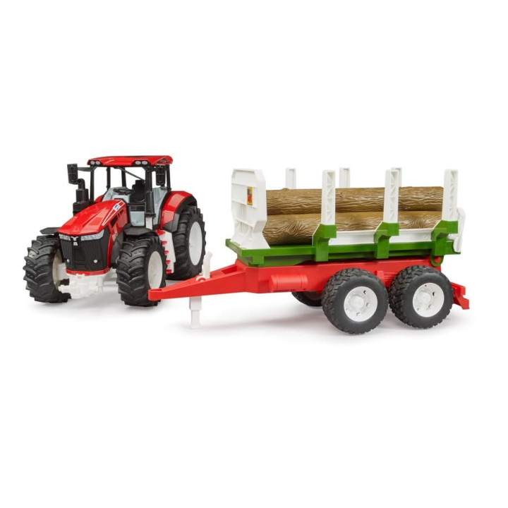 Bruder 3453 ROADMAX traktor s vyvážecím přívěsem
