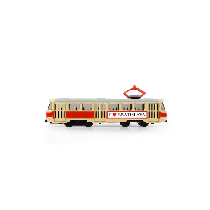 Kovová retro tramvaj 16 cm BRATISLAVA