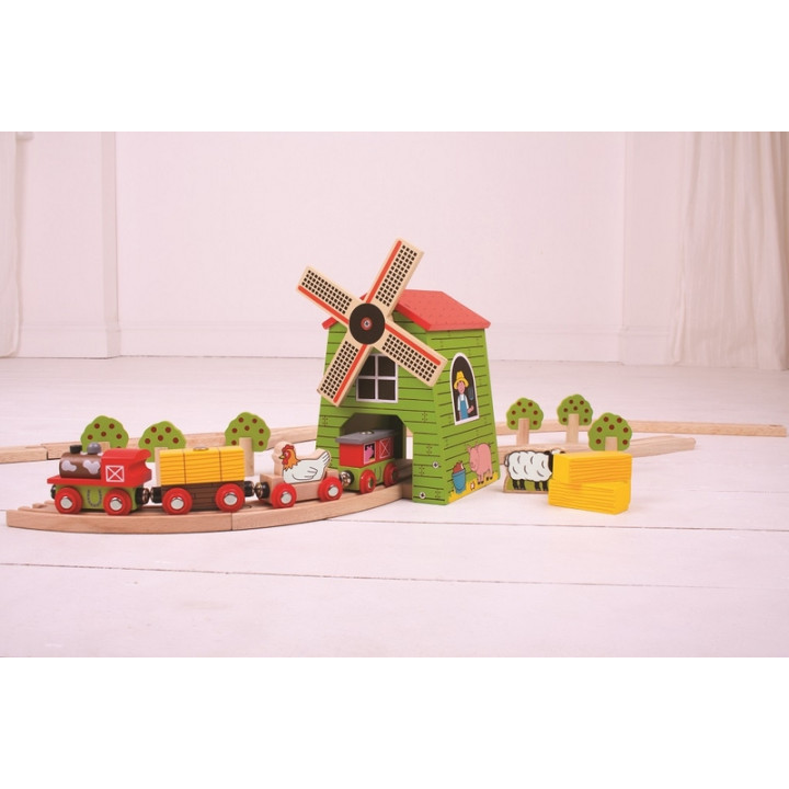 Bigjigs Rail Větrný mlýn