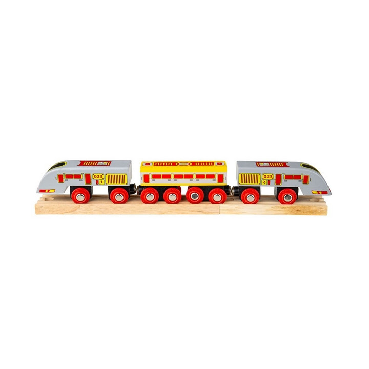 Bigjigs Rail Rychlík Eurostar + 3 koleje