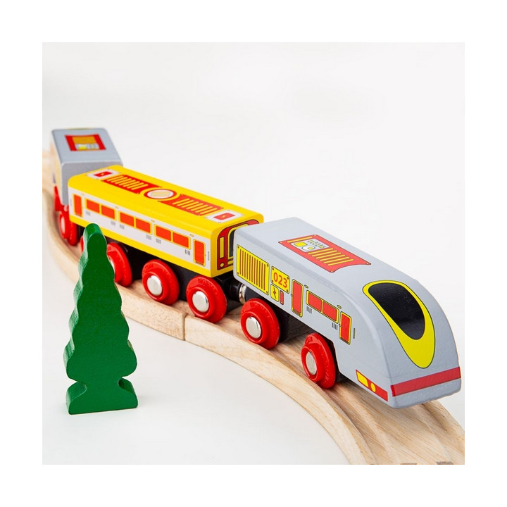 Bigjigs Rail Rychlík Eurostar + 3 koleje
