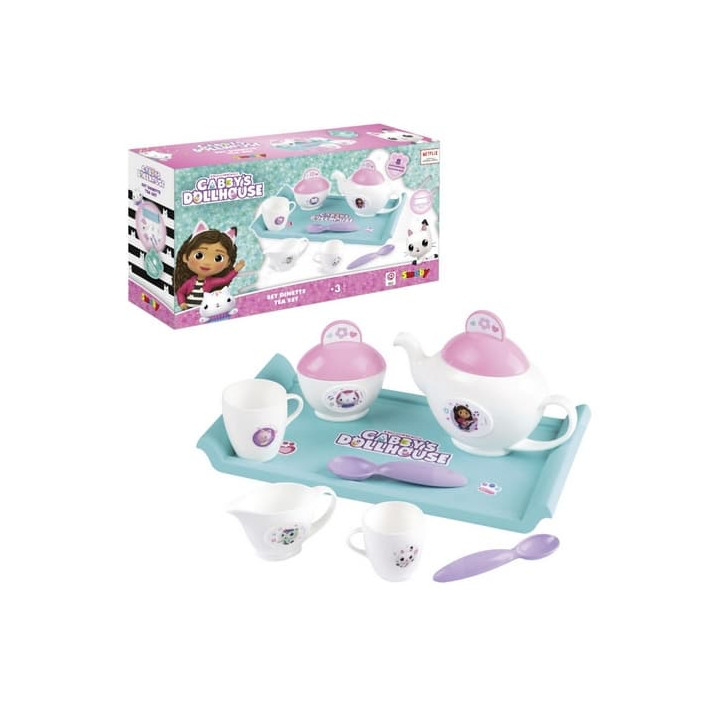 Gabby´s Dollhouse Čajový set s tácem