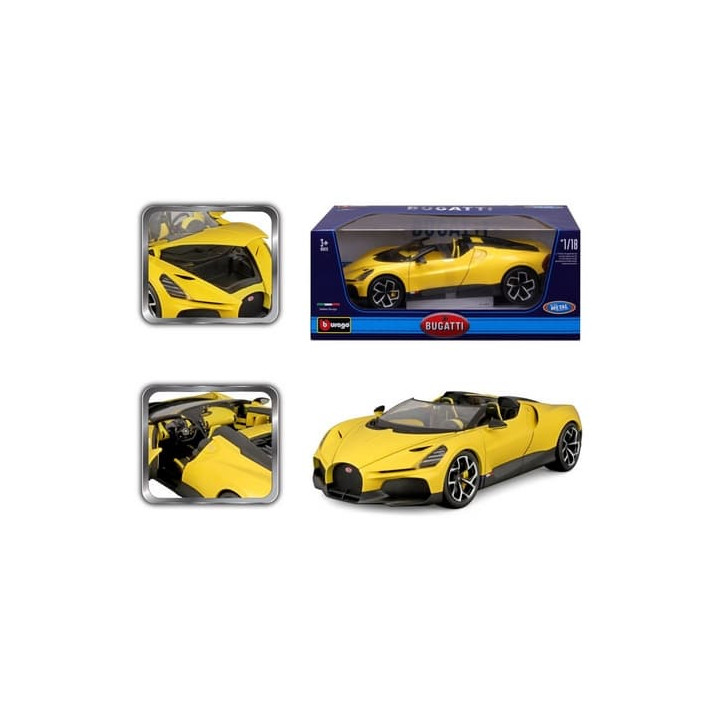 Bburago 1:18 TOP - Bugatti Mistral - Yellow