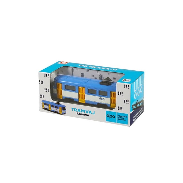 Rappa Tramvaj kovová mini DPO Ostrava 8,5 cm