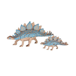 Woodcraft Dřevěné 3D puzzle Stegosarus 2v1