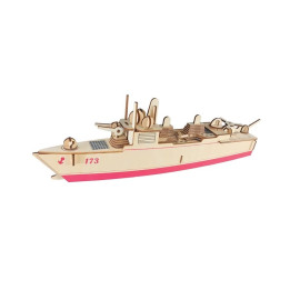 Woodcraft Dřevěné 3D puzzle Torpédoborec 052D