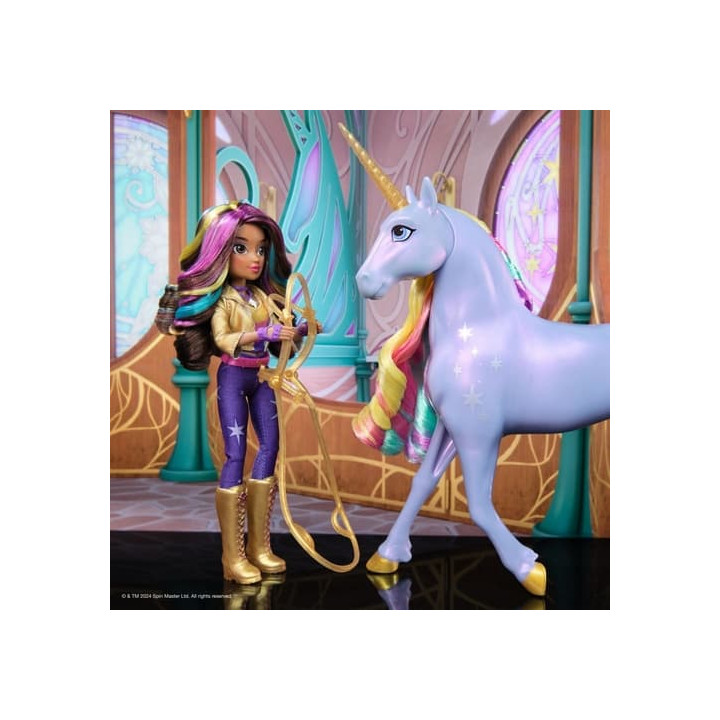 Světelný jendorožec s panenkou Sophia 24 cm Unicorn Academy 24cm