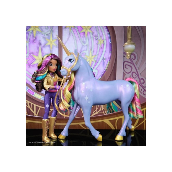 Světelný jendorožec s panenkou Sophia 24 cm Unicorn Academy 24cm