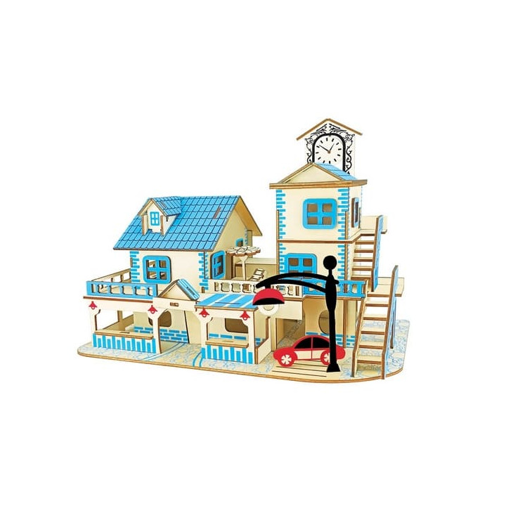 Woodcraft Dřevěné 3D puzzle Přímořská destinace