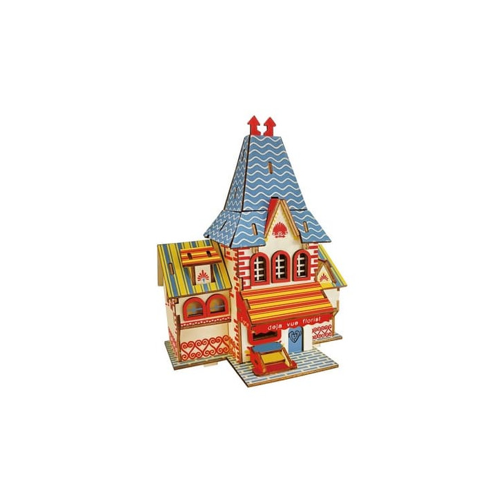 Woodcraft Dřevěné 3D puzzle Květinářství