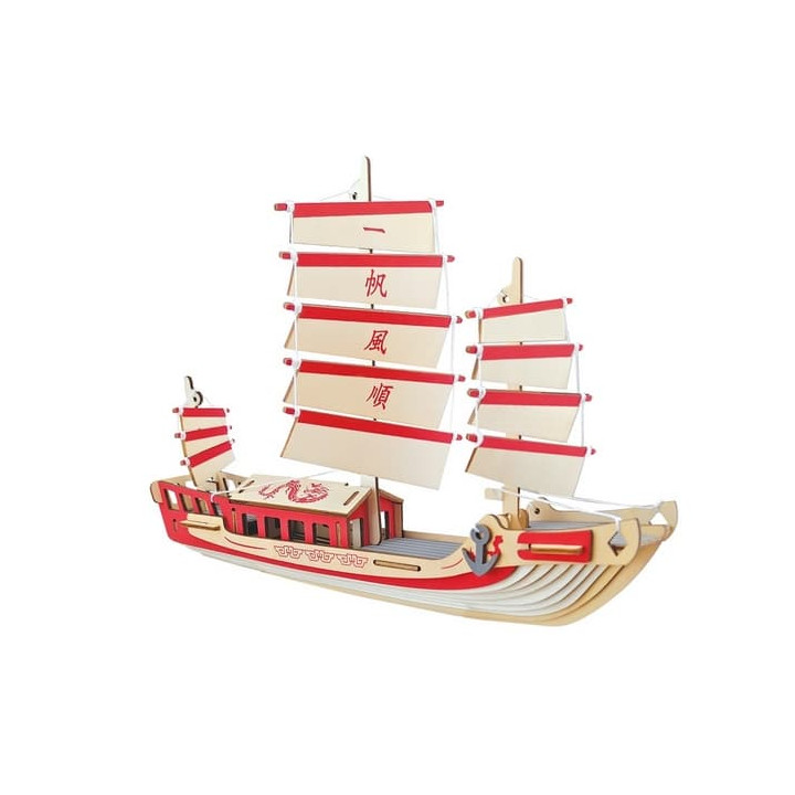 Woodcraft Dřevěné 3D puzzle Japonská plachetnice