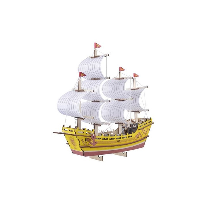 Woodcraft Dřevěné 3D puzzle Obchodní loď