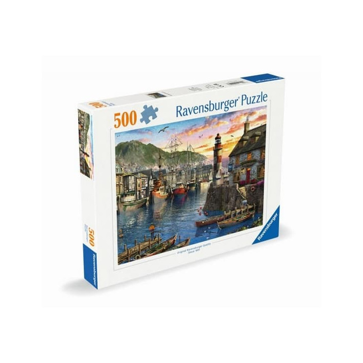 Východ slunce v přístavu 500 dílků