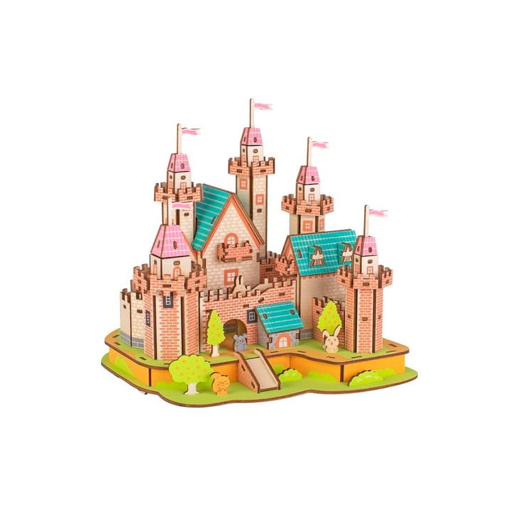 Woodcraft Dřevěné 3D puzzle Hrad v ráji