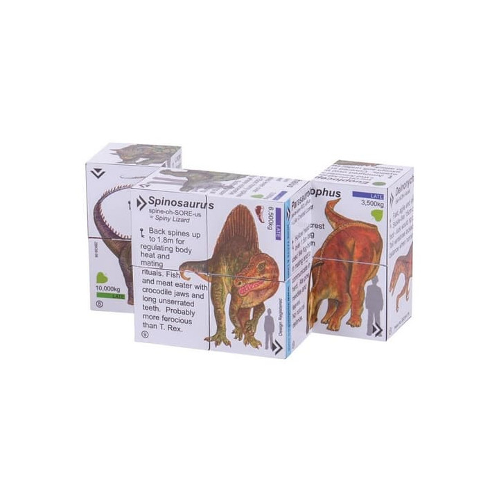 Zoobookoo Kniha v kostce Dinosauři