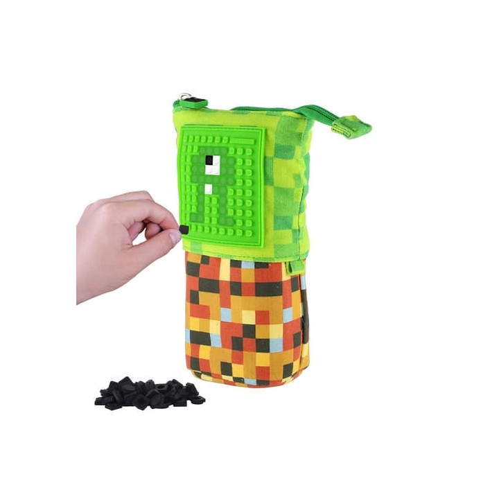 PIXIE CREW Pop Up pouzdro zeleno-hnědé, malý panel