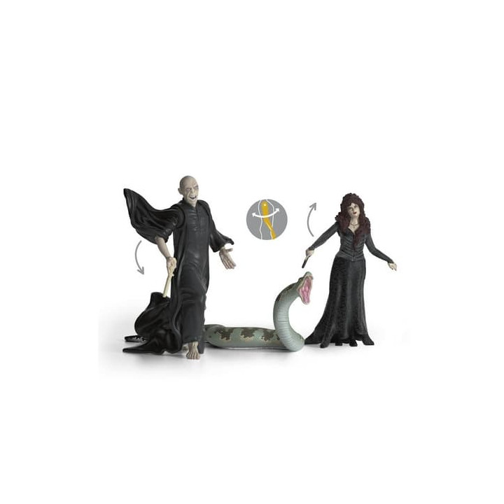 Schleich 42684 Harry Potter - Lord Voldemort, Nagini a Bellatrix Lestrangeová