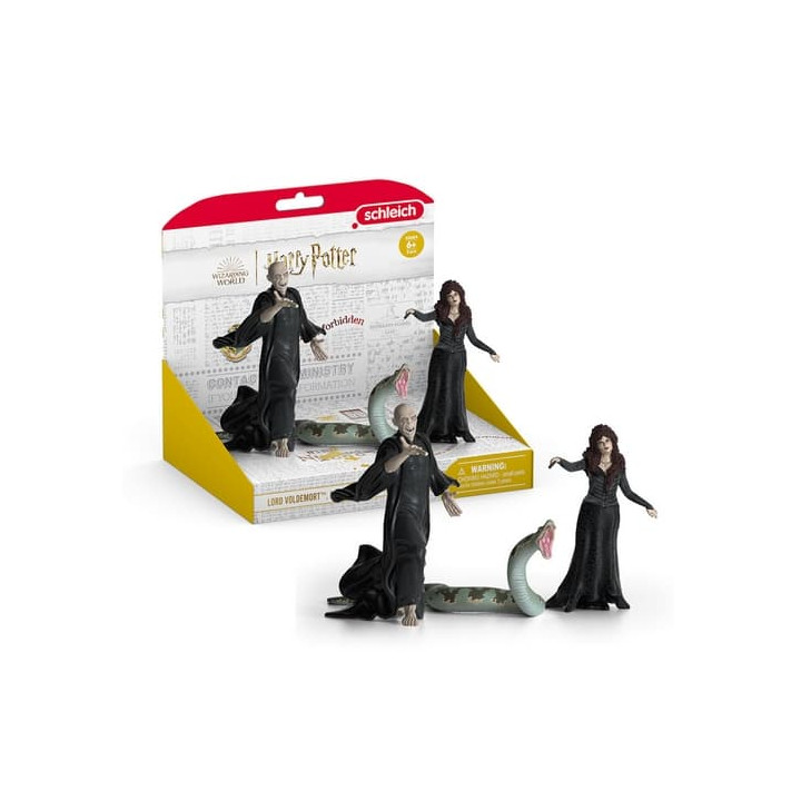 Schleich 42684 Harry Potter - Lord Voldemort, Nagini a Bellatrix Lestrangeová