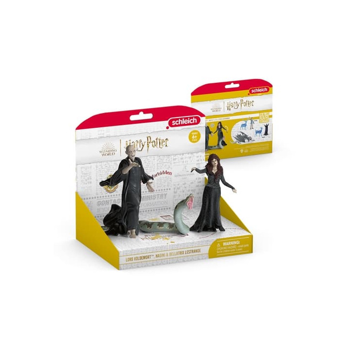 Schleich 42684 Harry Potter - Lord Voldemort, Nagini a Bellatrix Lestrangeová