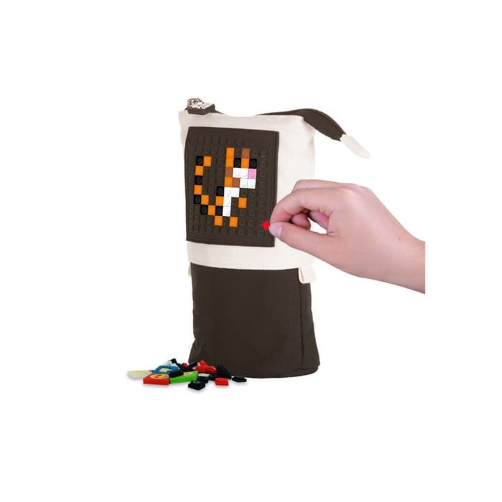 PIXIE CREW pop up penál malý panel černý