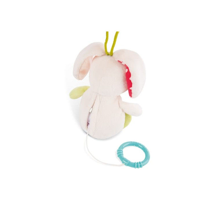 NICI MFN plyš Králíček na zavěšení s hracím strojkem, 18cm