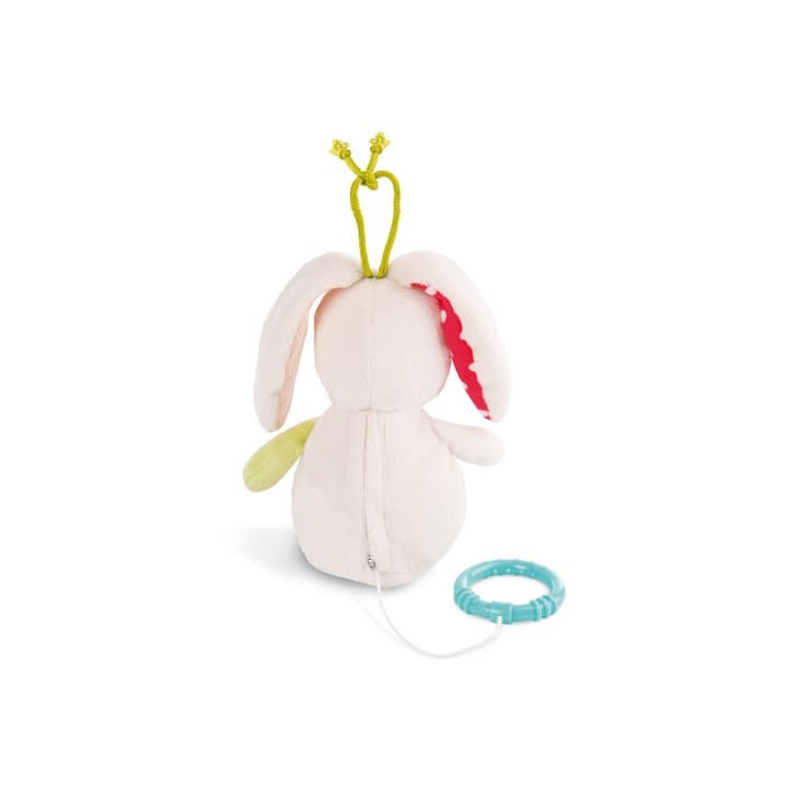 NICI MFN plyš Králíček na zavěšení s hracím strojkem, 18cm