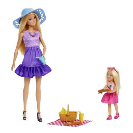 Barbie panenky MALIBU a CHELSEA na pikniku