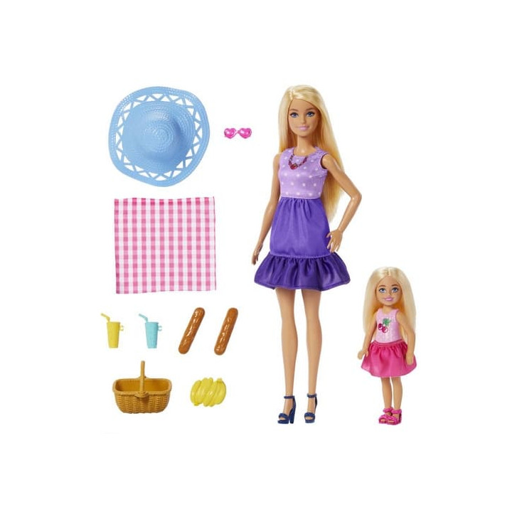 Barbie panenky MALIBU a CHELSEA na pikniku