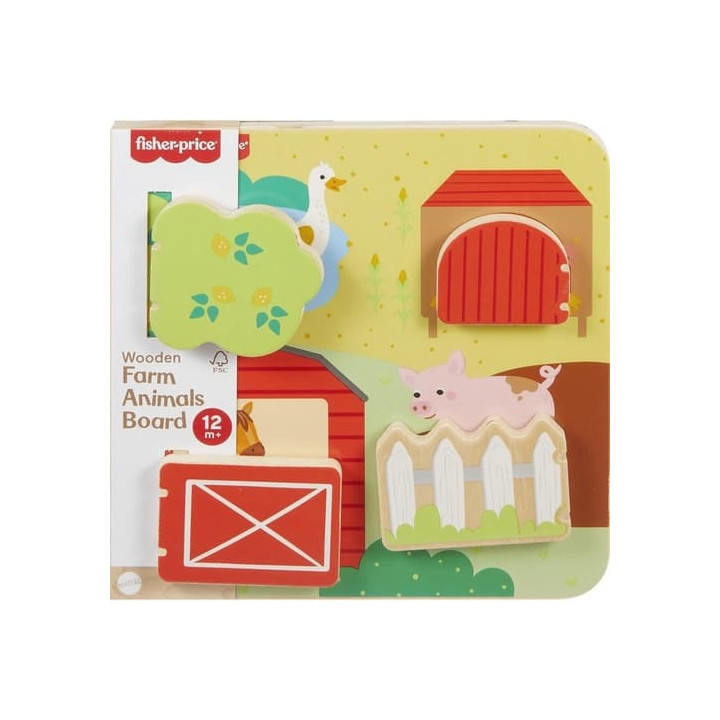 Fisher Price Dřevěná hra na schovávanou