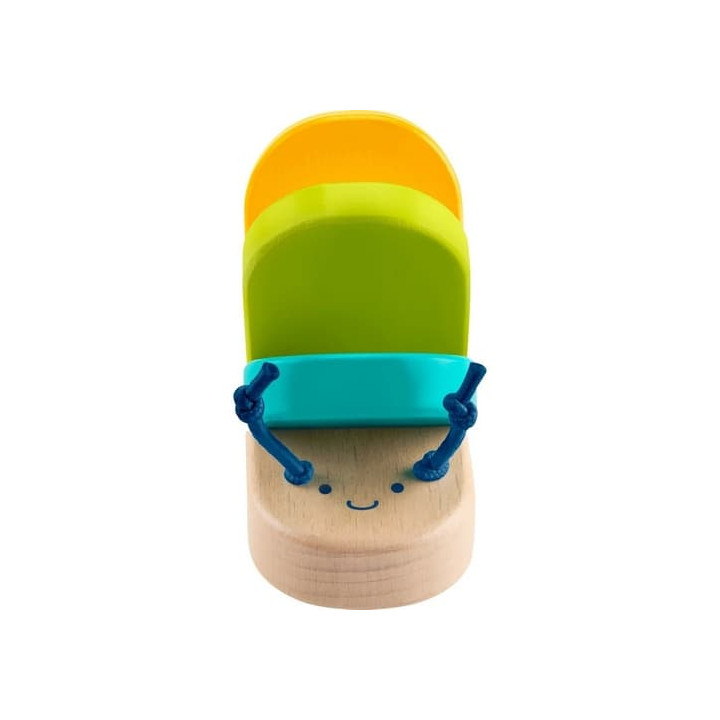Fisher Price Dřevěná klapající housenka