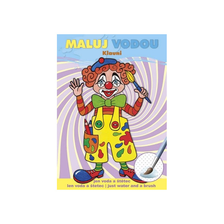 Maluj vodou A5 - Klauni