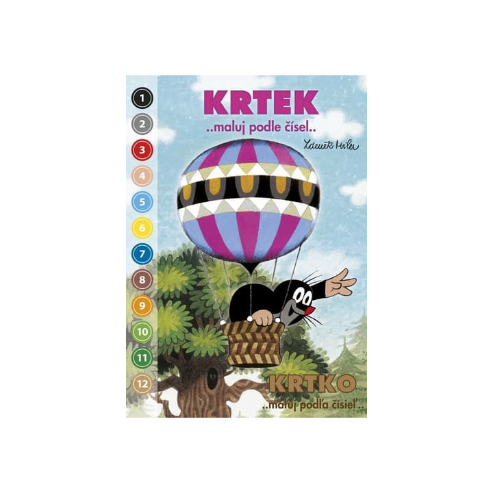 Maluj podle čísel A5 - Krtek 2