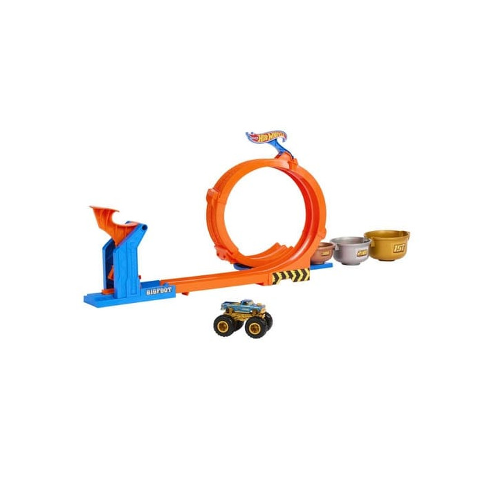 Hot Wheels Monster truck Dráha se smyčkou a Bigfootem