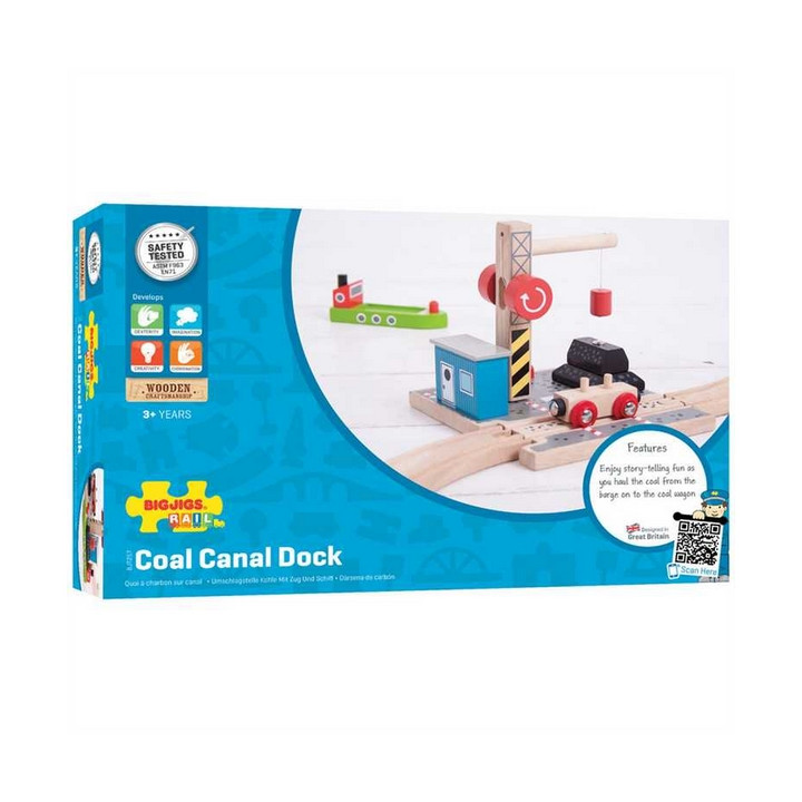 Bigjigs Rail Uhelný dok s jeřábem