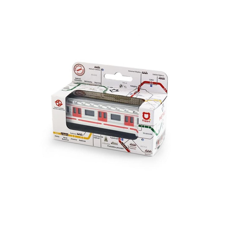 Pražské metro - kovová souprava mini 8 cm