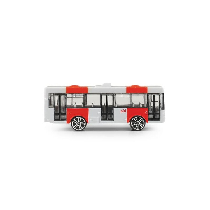 Kovový autobus PID Praha červený 8 cm