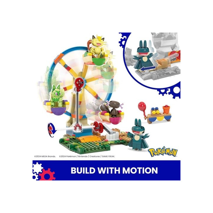 MEGA POKÉMON POHYBLIVÉ ZÁBAVNÉ RUSKÉ KOLO