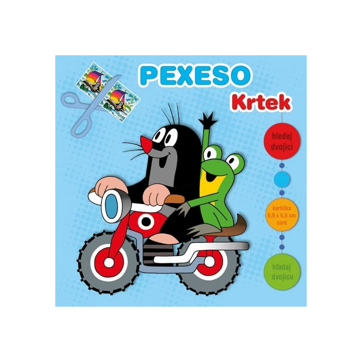 Pexeso sešitové vystřihovací s MAXI kartičkami - Krtek