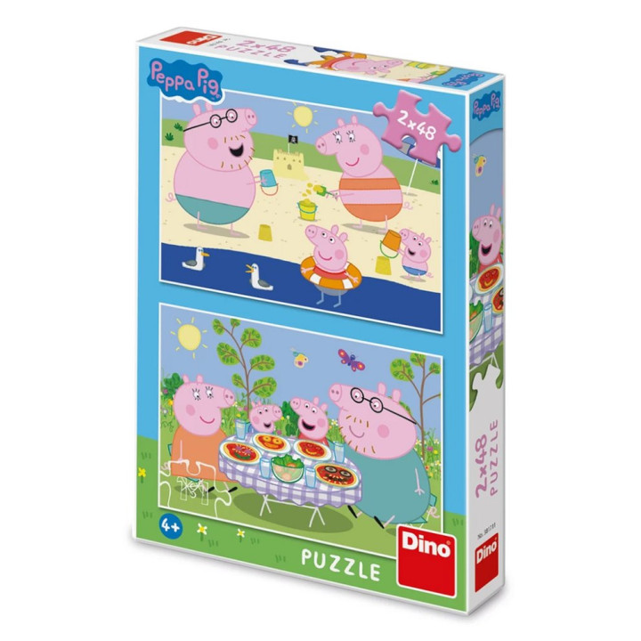 PEPPA PIG: NA DOVOLENÉ 2x48 Puzzle