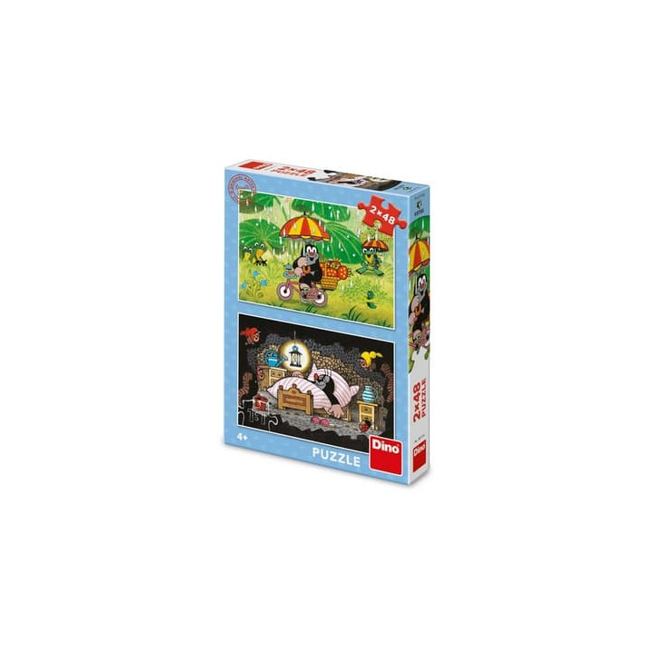 Dino Puzzle Krtkův den 2x48 dílků