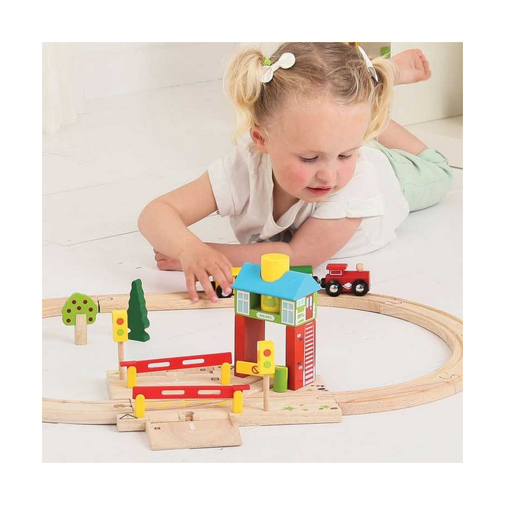 Bigjigs Rail Závory s návěstím