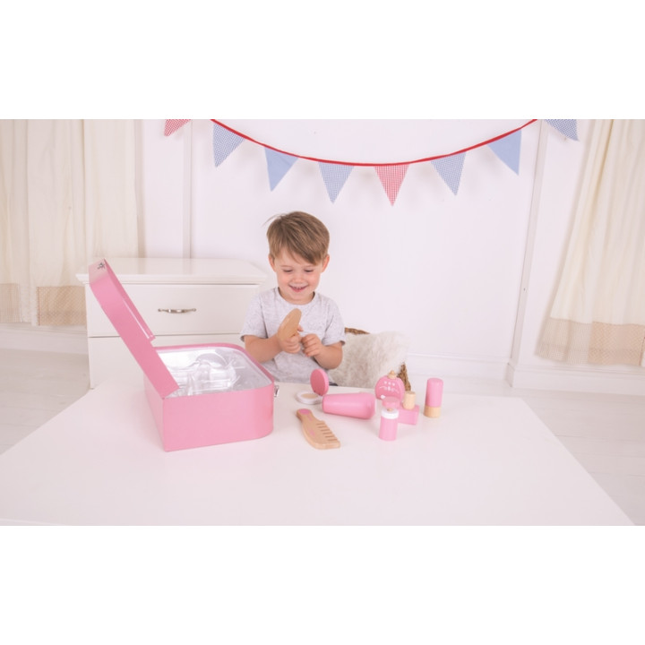 Bigjigs Toys Dřevěná kosmetická souprava