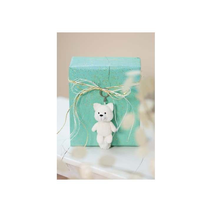 NICI klíčenka Liška polární Vanja 10cm, GREEN
