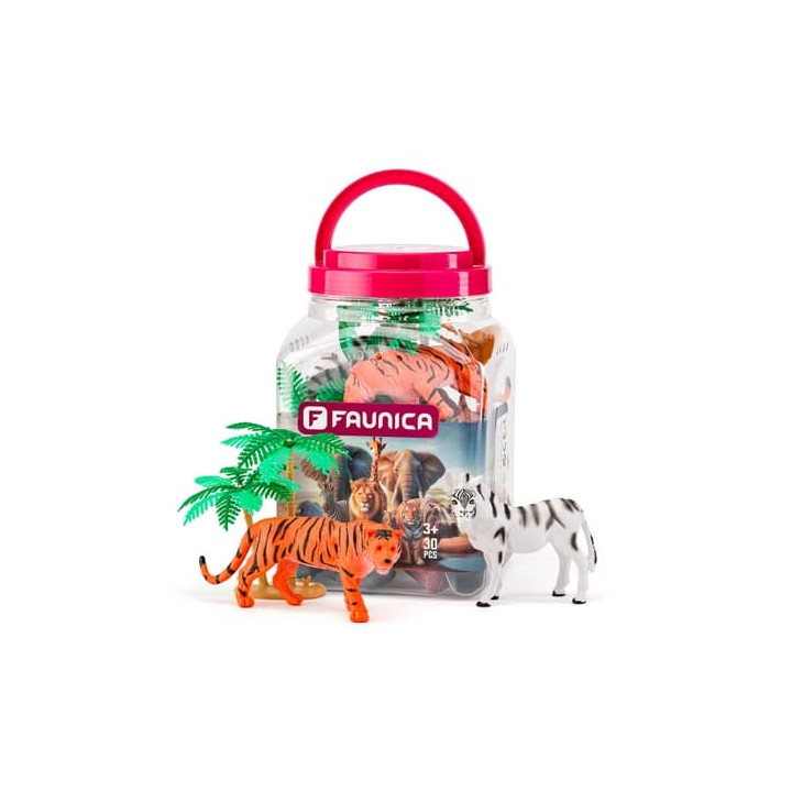 Zvířátka figurky sada v MEGA tubě - Safari