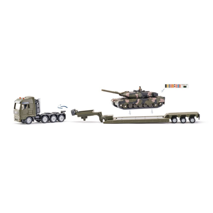 SIKU Military - Tahač s tankem