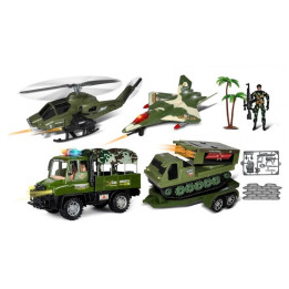 Vojenské auto s přívěsem set, 63 cm